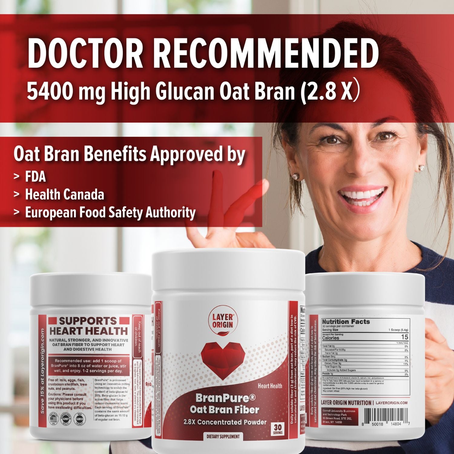 BranPure Oat bran beta glucan for cholesterol control reduction